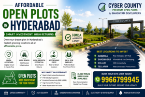 Affordable open plots in Hyderabad at Cyber County by Bhashyam Developers